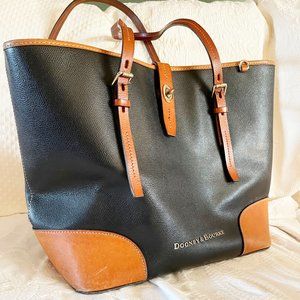 Large Dooney Bourke leather tote purse oversize